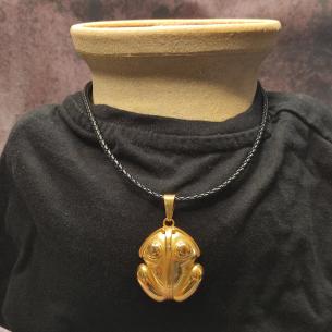 Přívěsek velká POSVÁTNÁ ŽÁBA INKŮ Z PERU - oslavuje hojnost a ženskost 2