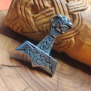 Anhänger Baby FAFNIR - Thors Hammer und feuerspeiender Drache, klein
