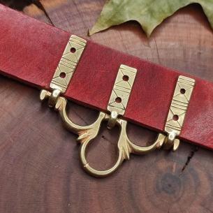 HROZNATA Mittelalterlicher Gürtelaufhänger - für Waffen, Geldbeutel, Schlüssel, Rosenkränze und Handtaschen