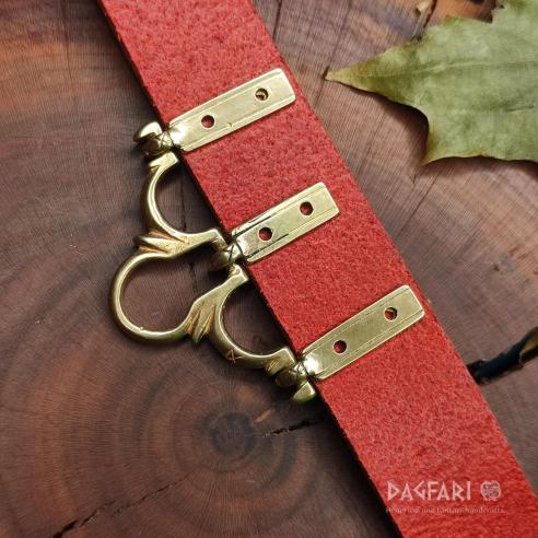 HROZNATA Medieval belt hanger pendant mounts - for weapons, purses, keys, rosaries and handbags