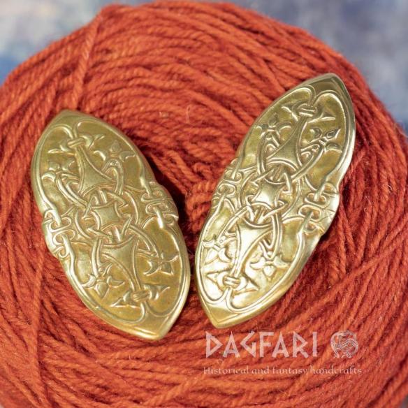 Wikingerbrosche Birka, Grab 501, Schweden - Messing - 1 Stück