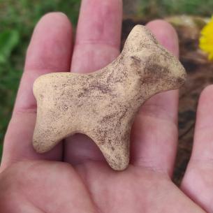 Statue REPLICA - Zoomorf CZECH REPUBLIC - Ceramic animal - figurine Křenovice 3000 BC 2