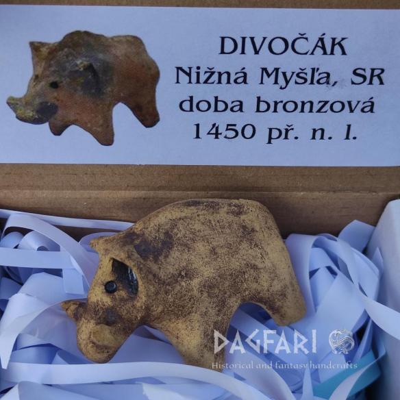 Statuette REPLIC - Kanec Slovakia - Ceramic animal - figurine Nižná Myšľa 1450 BC