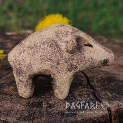 Soška REPLIKA - Kanec Írán - Hliněné prase z Tappeh Sarab 6000 p. n. l.