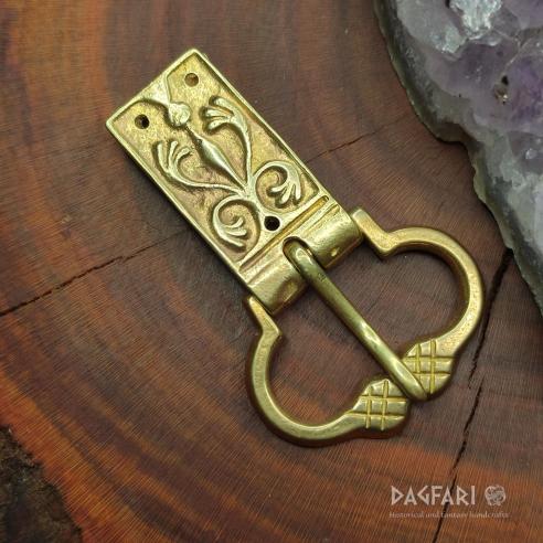 PALMETA Replica Chape for belt buckle - High middle Age - medieval buckle stap