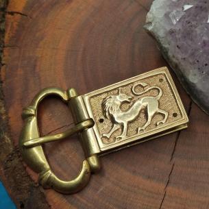 LION Replica Chape for belt buckle - High middle Age - medieval buckle strap