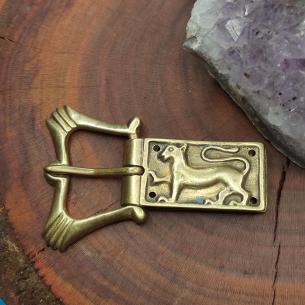 PANTHER Replica Chape for belt buckle - High middle Age - medieval buckle strap
