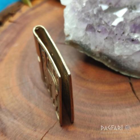 MANTIKOR Replik Chape für Gürtelschnalle Zierplatte, Schnallenverlängerung, verzierte Gürtelplatte - Hochmittelalter