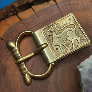 MANTICORE Replica Chape for belt buckle - High middle Age - medieval buckle strap