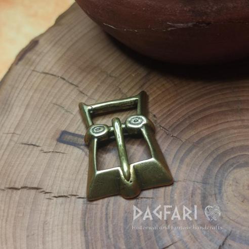 VARJAG - square belt buckle, replica of a small belt buckle for suspenders and thin straps. Kievan Rus