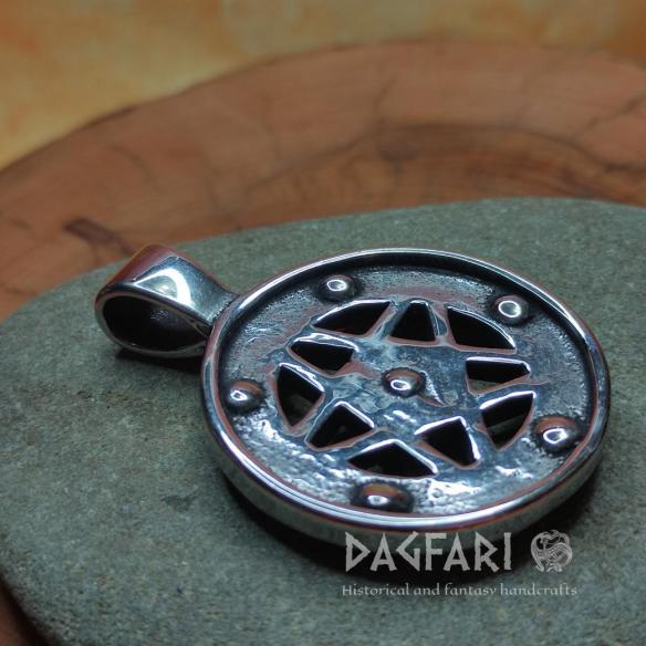 Magischer Schutz Weiße Magie PENTAGRAM, rote Zirkone