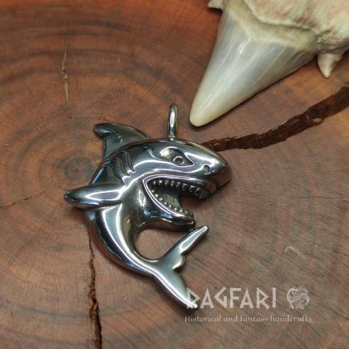 Anhänger SHARKNADO - Haikiller aus Edelstahl
