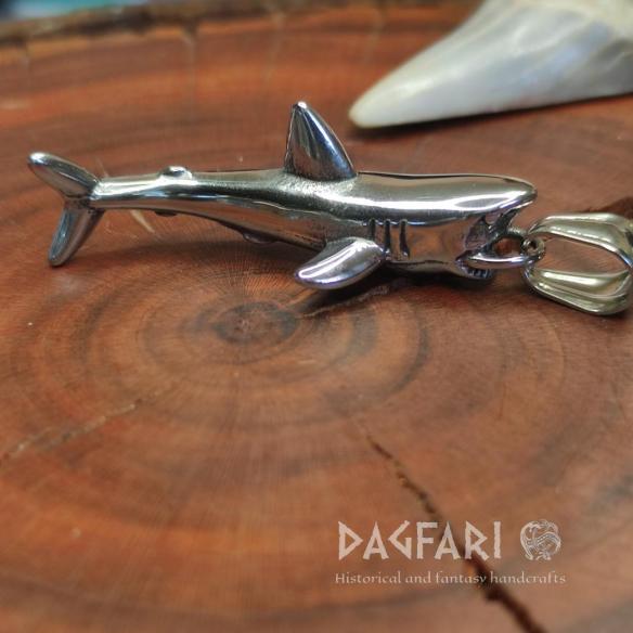 Pendant JAWS SHARK - shark killer amulet made of stainless steel