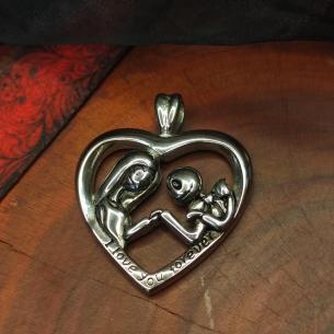 ❤ I LOVE YOU FOREVER - love beyond the grave? Surgical steel heart pendant 2