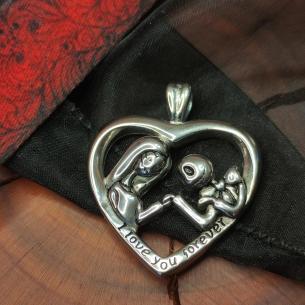 ❤ I LOVE YOU FOREVER - love beyond the grave? Surgical steel heart pendant