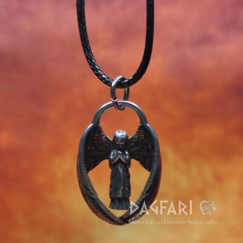 Přívěsek strážce ARCHANDĚL - ochraňující andílek s velkými křídly