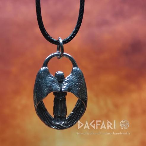 Přívěsek strážce ARCHANDĚL - ochraňující andílek s velkými křídly