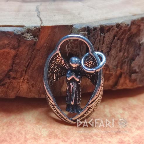 Přívěsek strážce ARCHANDĚL - ochraňující andílek s velkými křídly