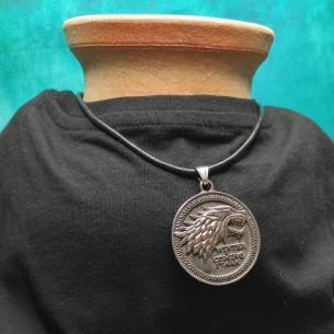 Pendant WINTER IS COMING - medallion in Game of Thrones style 2