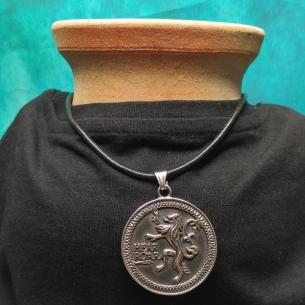 Přívěsek HEAR ME ROAR - lví medailon ve stylu Hry o trůny 2