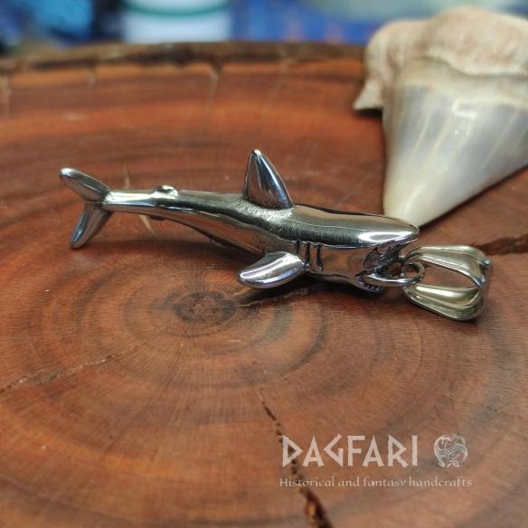 Pendant JAWS SHARK - shark killer amulet made of stainless steel