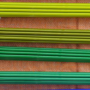 GLASS deep green translucent LAMPWORKING sticks for beads 2