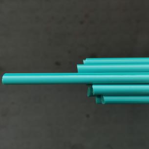 SKLO - tyrkysová modrá neprůhledná LAMPOVÉ TYČINKY pro výrobu korálků