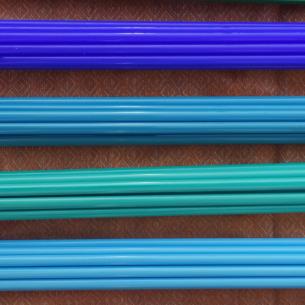 GLASS sky blue non transparent  LAMPWORKING sticks for beads 2