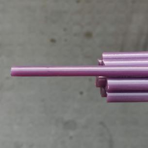 GLAS pflaumenviolett halbtransparent LAMPENSTÄBE für Glasperlen
