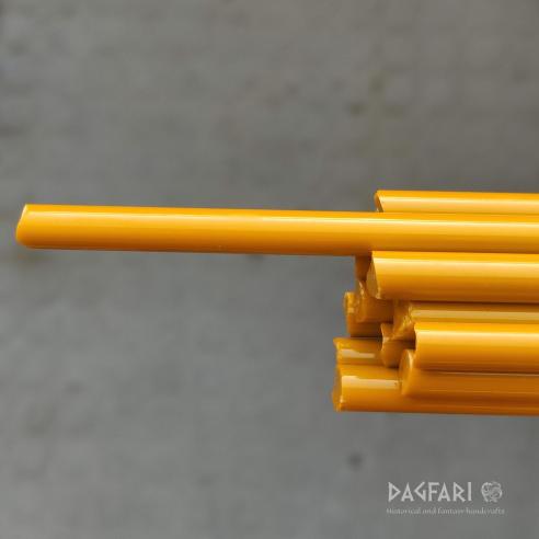 GLASS rich sandy yellow non-transparent LAMPWORKING sticks for beads