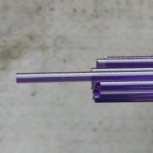 GLAS Amethyst violett transparent LAMPENSTÄBE für Glasperlen