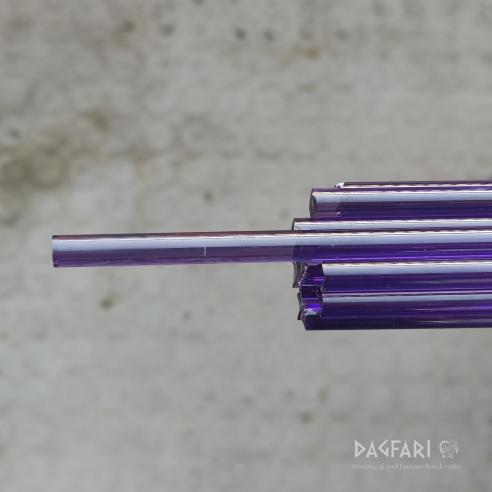 GLAS Amethyst violett transparent LAMPENSTÄBE für Glasperlen