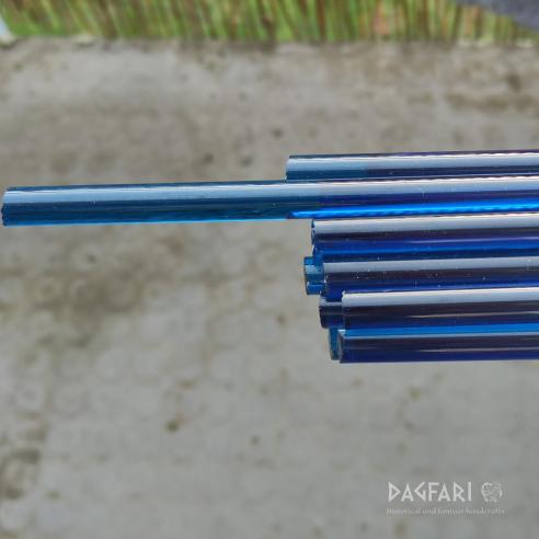 GLASS sapphire blue transparent LAMPWORKING sticks for beads