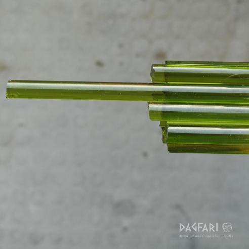 GLASS  green forest glass transparent  LAMPWORKING sticks for beads