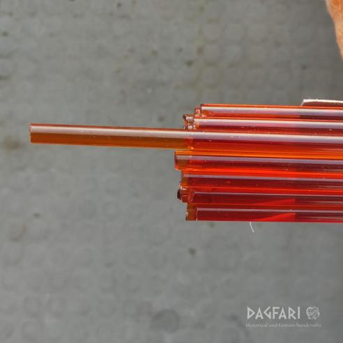 GLASS amber orange transparent  LAMPWORKING sticks for beads