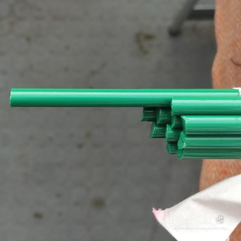 GLASS malachite green- non-transparent LAMPWORKING stick for beads