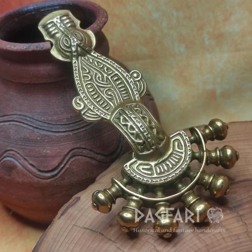 BEWEGUNG DER NATIONEN - Replik langobardische antike Pelepsschnalle - 6. Jahrhundert