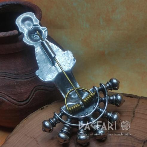 BEWEGUNG DER NATIONEN - Werislbert Replik langobardische antike Pelepsschnalle - 6. Jahrhundert