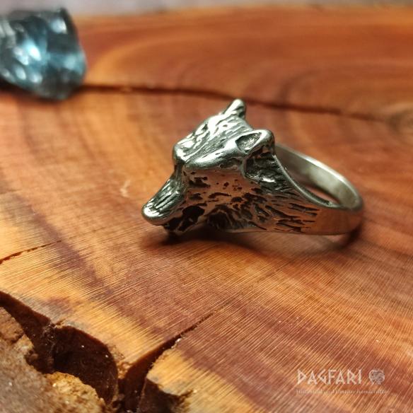 Ring VOLF HEAD - slim head of the beast for the protector of the pack