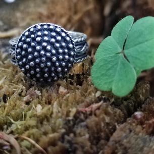 ELITA Replika prstenu ze Starého Města s granulkami Velká Morava, Stříbro Ag 925/1000