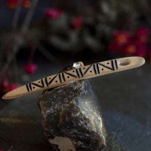 EMBLA Jehla NÅLBINDING z jeleního parohu, ruční výroba, historické řemeslo 2