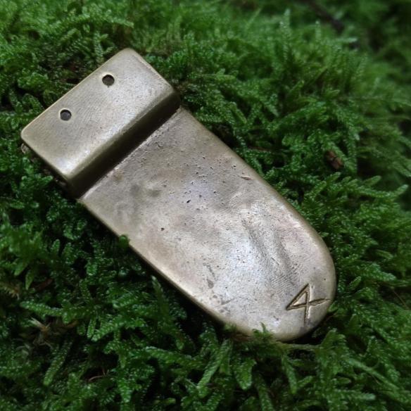 Breite verzierte zoomorphische Gürtelschnalle VIKING BIRDS mit frühmittelalterlichem Ornament