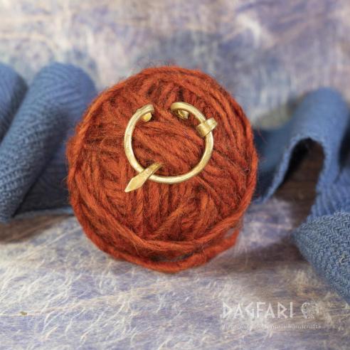 Penannular brooch (fibula) Medieval buckle, wrought brass, smaller