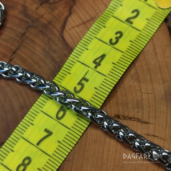 VIKING KNIT - masivní pletený řetízek z nerezové oceli - 5 mm