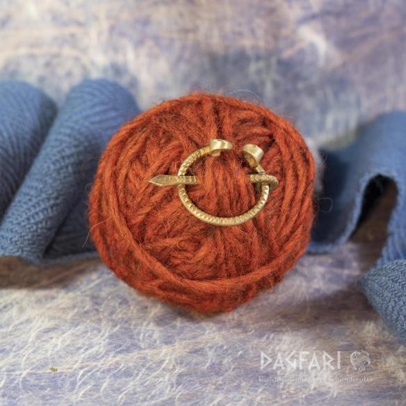 Penannular brooch (fibula) Medieval buckle, wrought brass, smaller