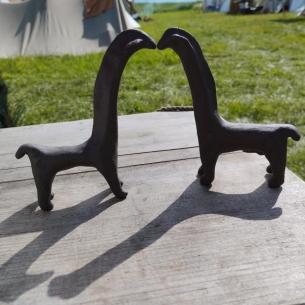 REPLICA statuette - antique horse GERMANY - Ancient ceramic animal - figurine from the period 800-600 BC.