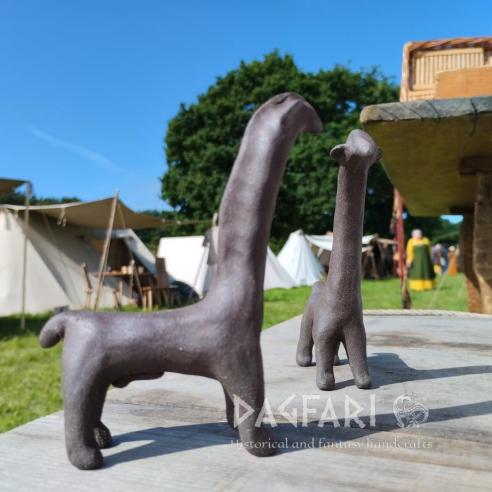 REPLICA statuette - antique horse GERMANY - Ancient ceramic animal - figurine from the period 800-600 BC.