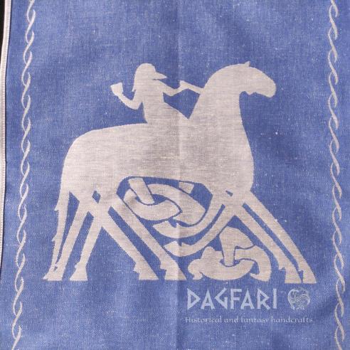 TEA TOWEL ODIN AND SLEIPNIR - double-sided woven motif - multiple colors