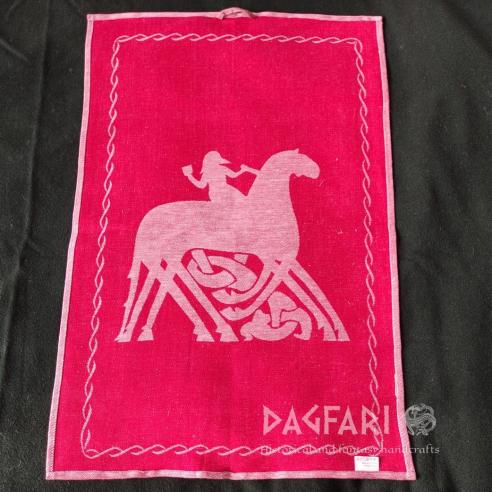 TROCKENTUCH ODIN UND SLEIPNIR – beidseitiges gewebt Motiv – mehrere Farben