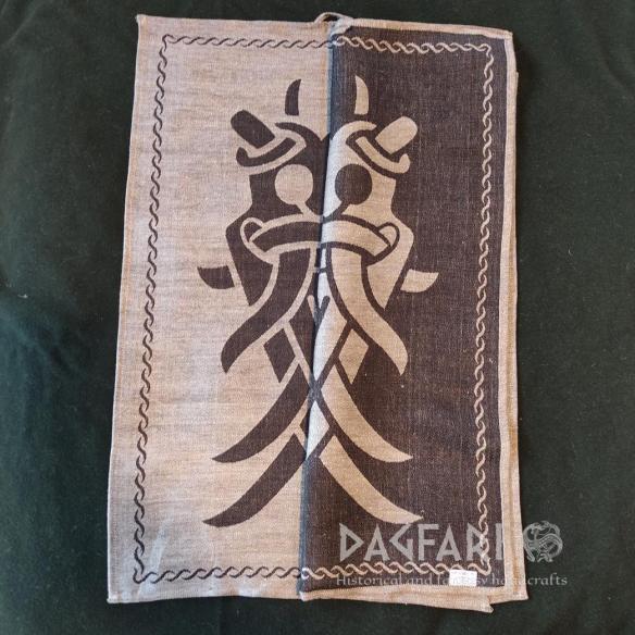 TEA TOWEL LOKI FROM MAMMEN - double-sided woven motif - multiple colors